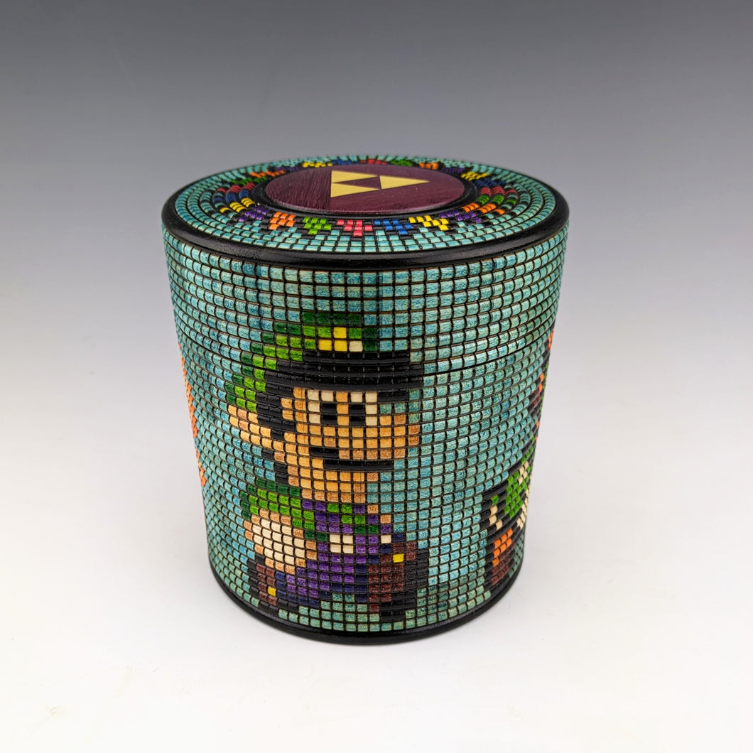 Pixel Art Box with 2 compartments - Gift for geeks
